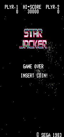 Star Jacker (Sega) Title Screen